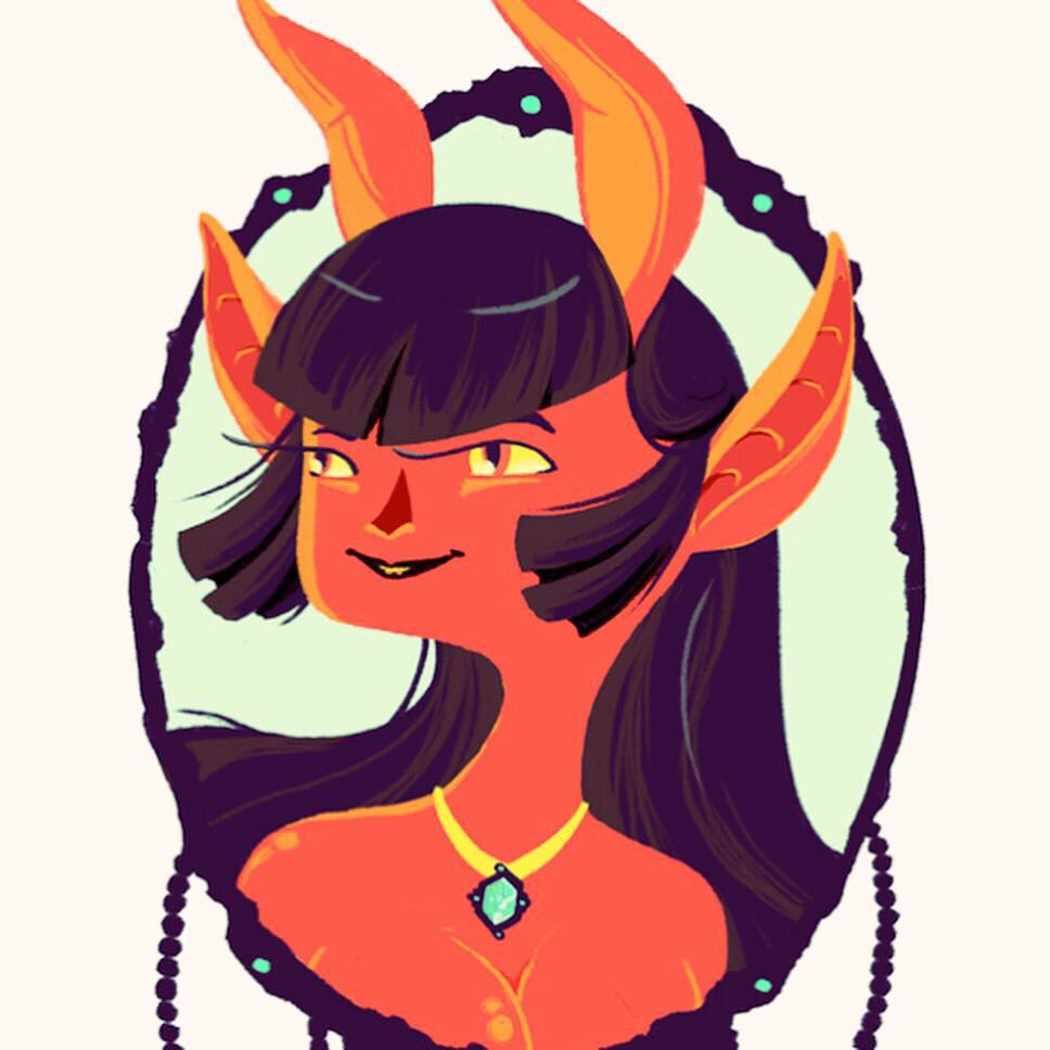 Still digging this #monstergirl #pinuptattoo style #drawing I made long time ago... I think it’s the #horns ?? 🤷🏽‍♀️
.
.
.
#artistoninstagram #MonsterGirlMonday #demongirl