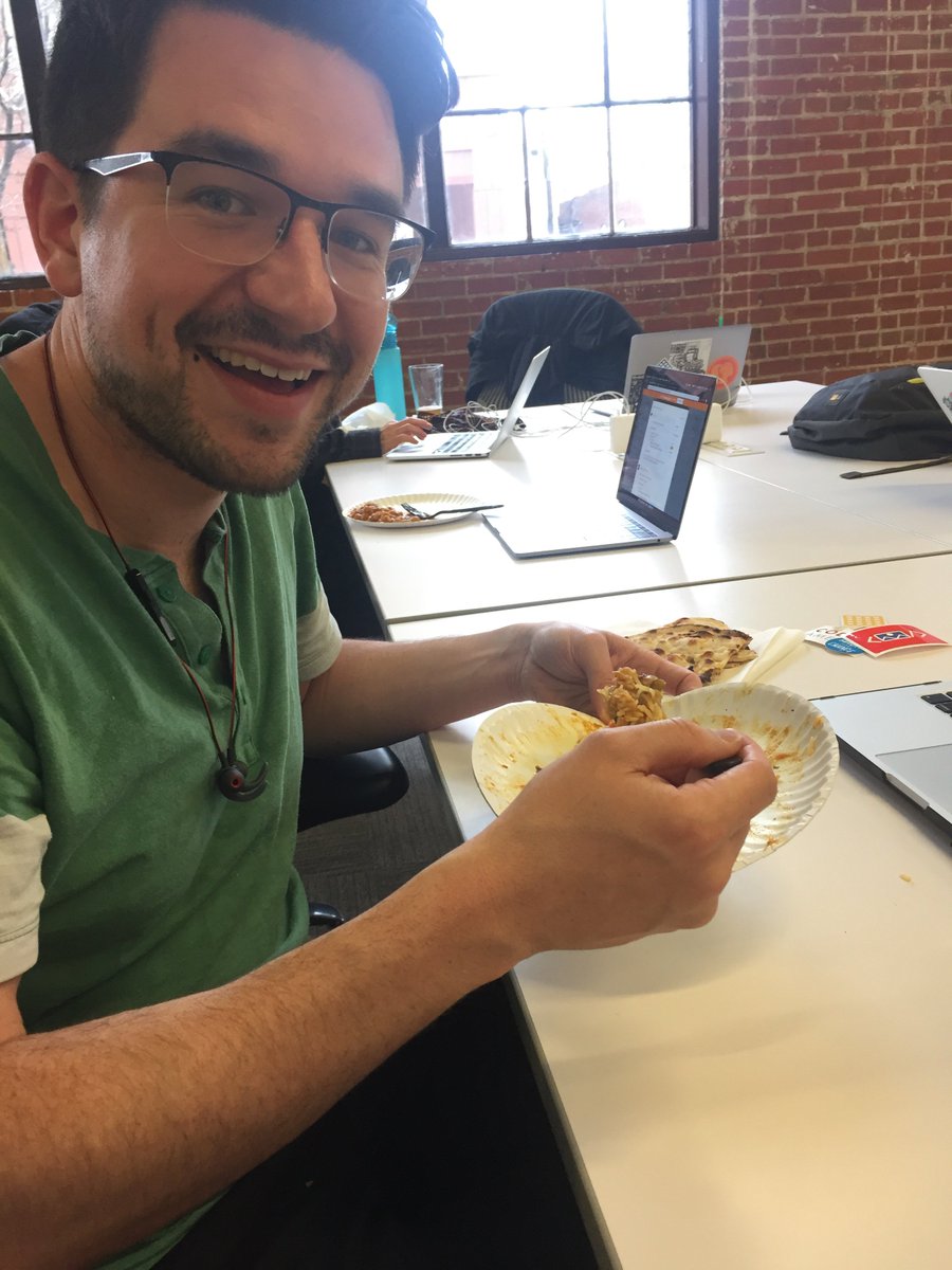 CodeForDenver's tweet photo. We have Indian food! Now for the introductions and on-boarding!!! #NewMemberNight #CodeForDenver https://t.co/y0oSGVa5dN