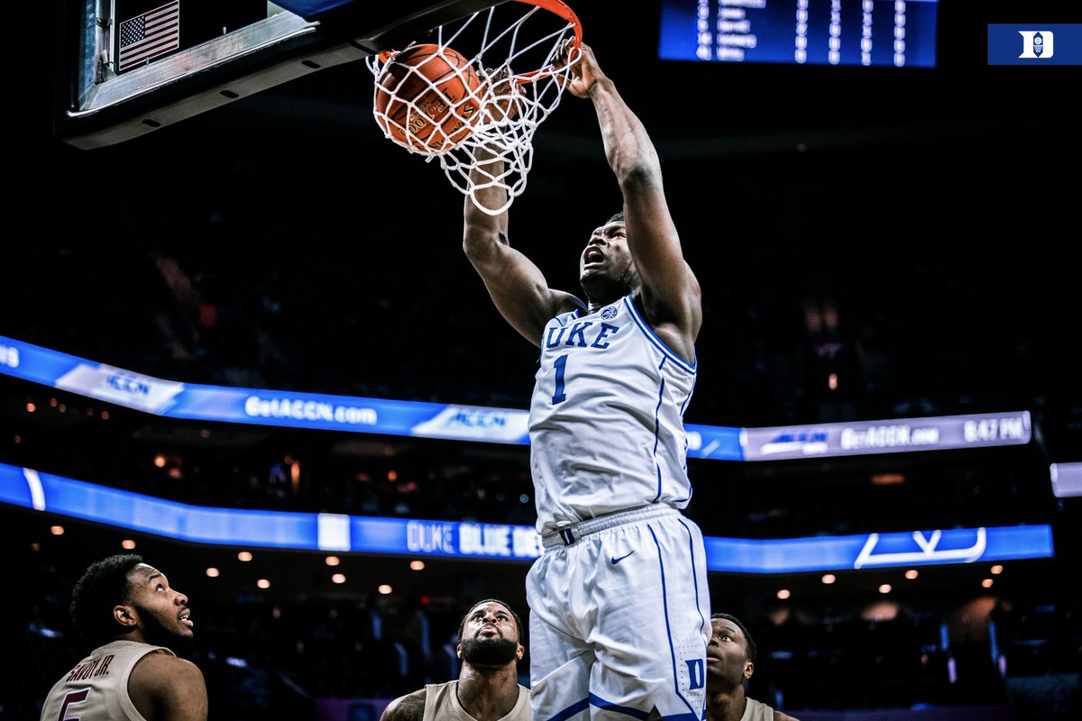 DukeMBB's tweet photo. 🚨🚨 NEW RECORD 🚨🚨 

Most Points by Duke Player at #ACCTourney (3 gms)

81 | Zion (2019)
80 | Art Heyman (1961)
76 | Bob Verga (1967)
76 | JJ Redick (2005)

#DukeMBBStats https://t.co/KcSshHNv9M
