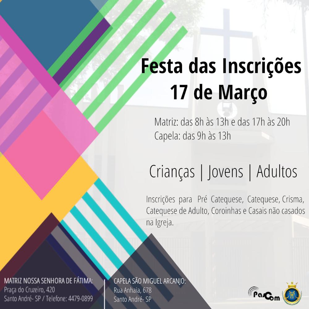 fatimastoandre's tweet photo. Venha participar!

#fatimasantoandre #fe #igrejacatolica #IgrejaNossaSenhoradeFatima #jovemcatolico #motivacao #padreVanderleiRibeiro #paroquianossasenhoradefatima #pascom #somosumaigrejaviva #Deus #adoracao #NossaSenhora https://t.co/gkjqxFxW0J