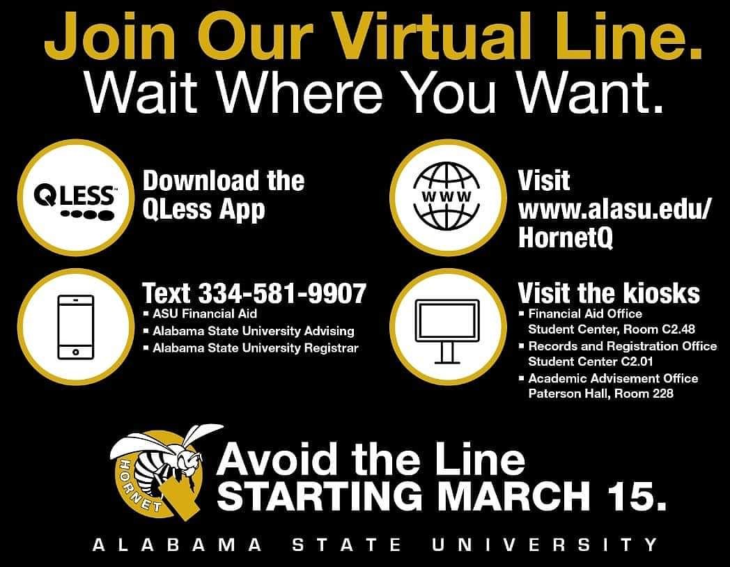 ASUMAAC9's tweet photo. Great Move! No more long lines for services with Offices of Financial Aid, Academic Advising, and Records & Registration. #MyASU #Progress #VirtualLine #ASU_RYS19 🖤💛🐝 https://t.co/1ITUhw9yOF