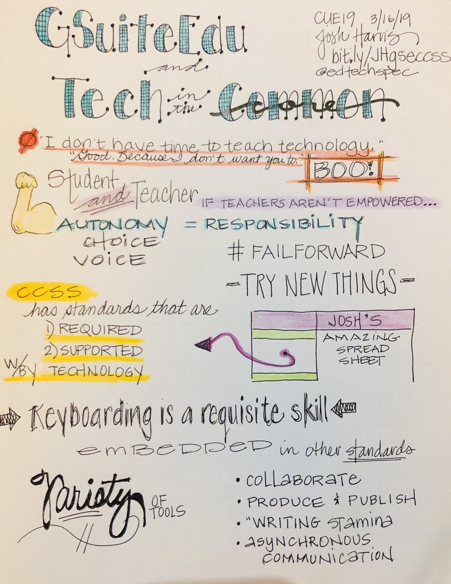 Thanks, Josh! @EdTechSpec #CUE19 #SketchCUE