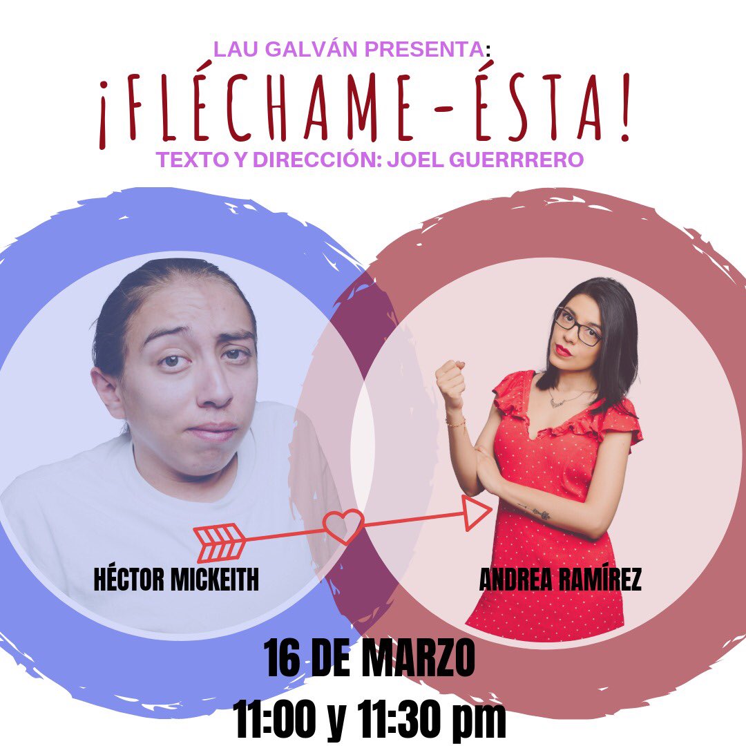 No tienes plan para este sábado!?
Te invitamos al foro 9 de <a href="/TeatroEnCorto/">Teatro En Corto</a> a ver “imprevistos del amor” y en la hora loca “Fléchame- ésta” te van a encantar ambas obras! Te esperamos. 🔥♥️