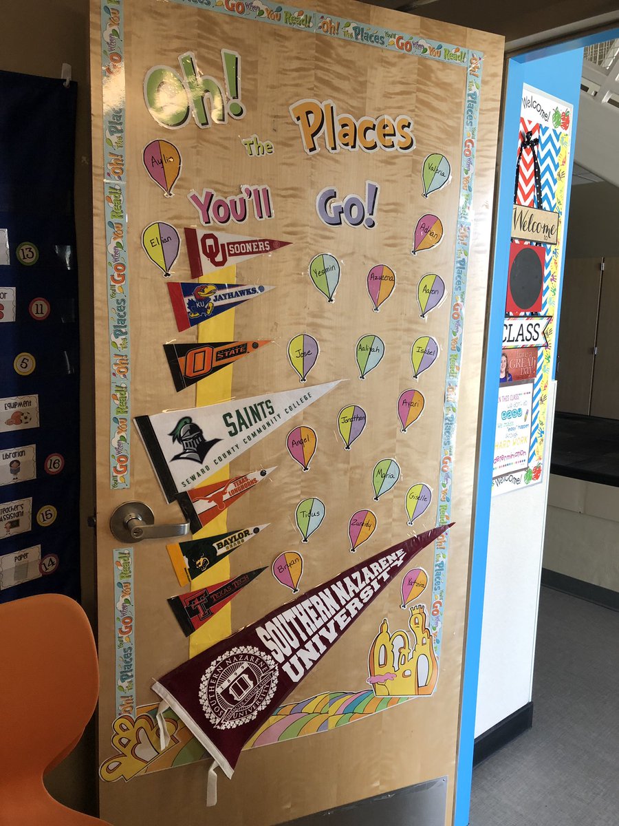 Elizabethhoff93's tweet photo. So excited for College and Career week at school :). Showing the many college possibilities closer to home for my 3rd graders :). #ThisIsAVID @PVEPioneers https://t.co/bZ6clRxlSN