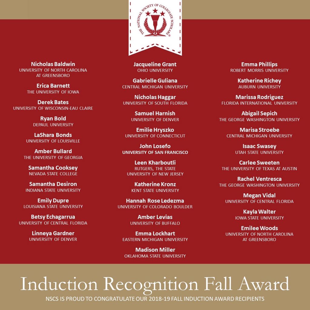 NSCSUSF's tweet photo. Congratulations Nicholas Haggar for winning the NSCS Induction Recognition Fall Award! We are SO proud of you! https://t.co/hfmnA5VozY