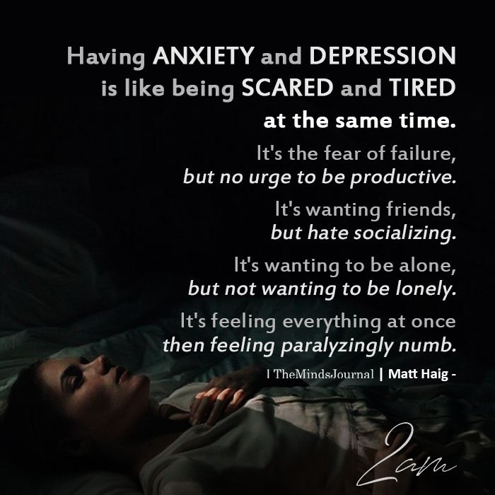 TheMindsJournal's tweet photo. Having Anxiety And #Depression Is Like Being ...
https://t.co/Nlyt6I4wVB
#2Am #2AmThoughts #BeAlone #BeLonely #BeingScared #FearOfFailure https://t.co/R47xBc7OOP