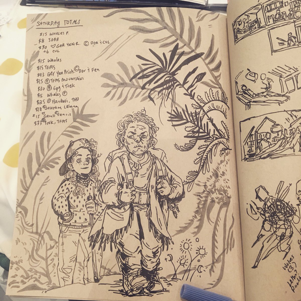 Today sketchbook at ECCC E7! Also please talk to me about the Witcher 