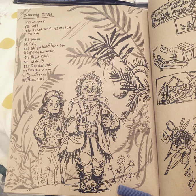 Today sketchbook at ECCC E7! Also please talk to me about the Witcher 