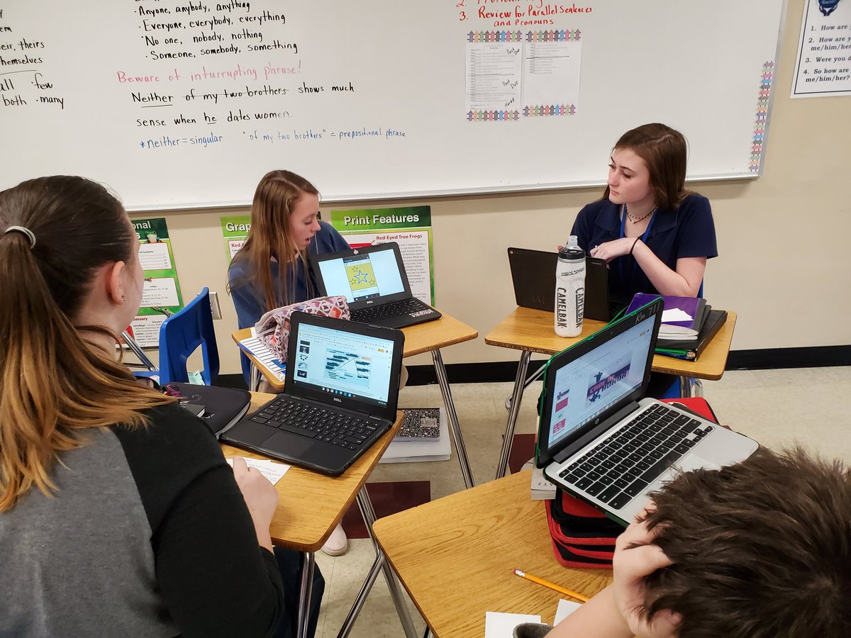 Shellsummerson's tweet photo. Love watching my kids shine as they present their projects #independentreading #studentchoice #goconqr #moovly #slides #knighttrainer https://t.co/0MT6i4gxc7