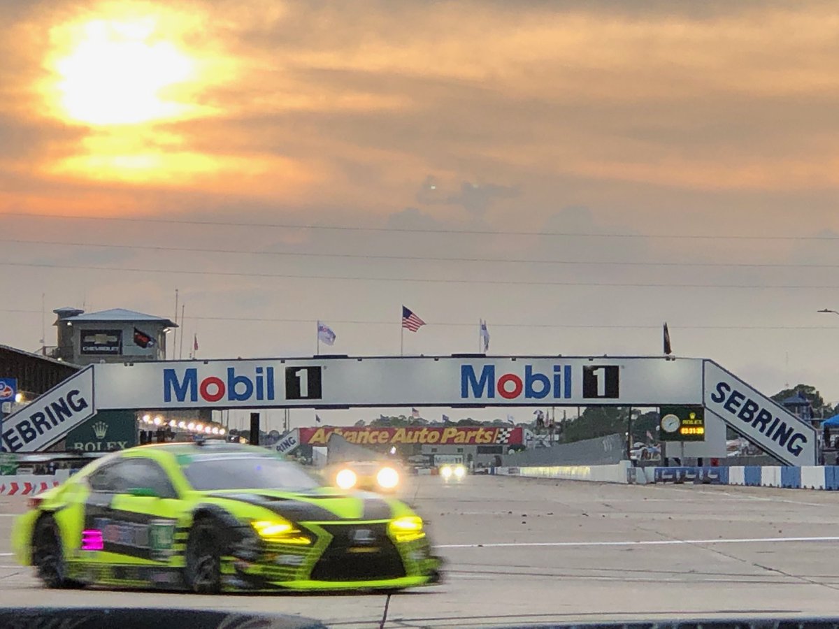 DavidTibbitt's tweet photo. Nothing prettier than sunset at #Sebring12 #IMSA https://t.co/FDR7XAtHZO