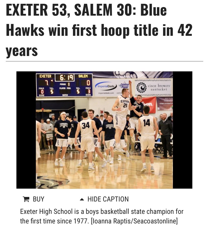 Congratulations Exeter!!!