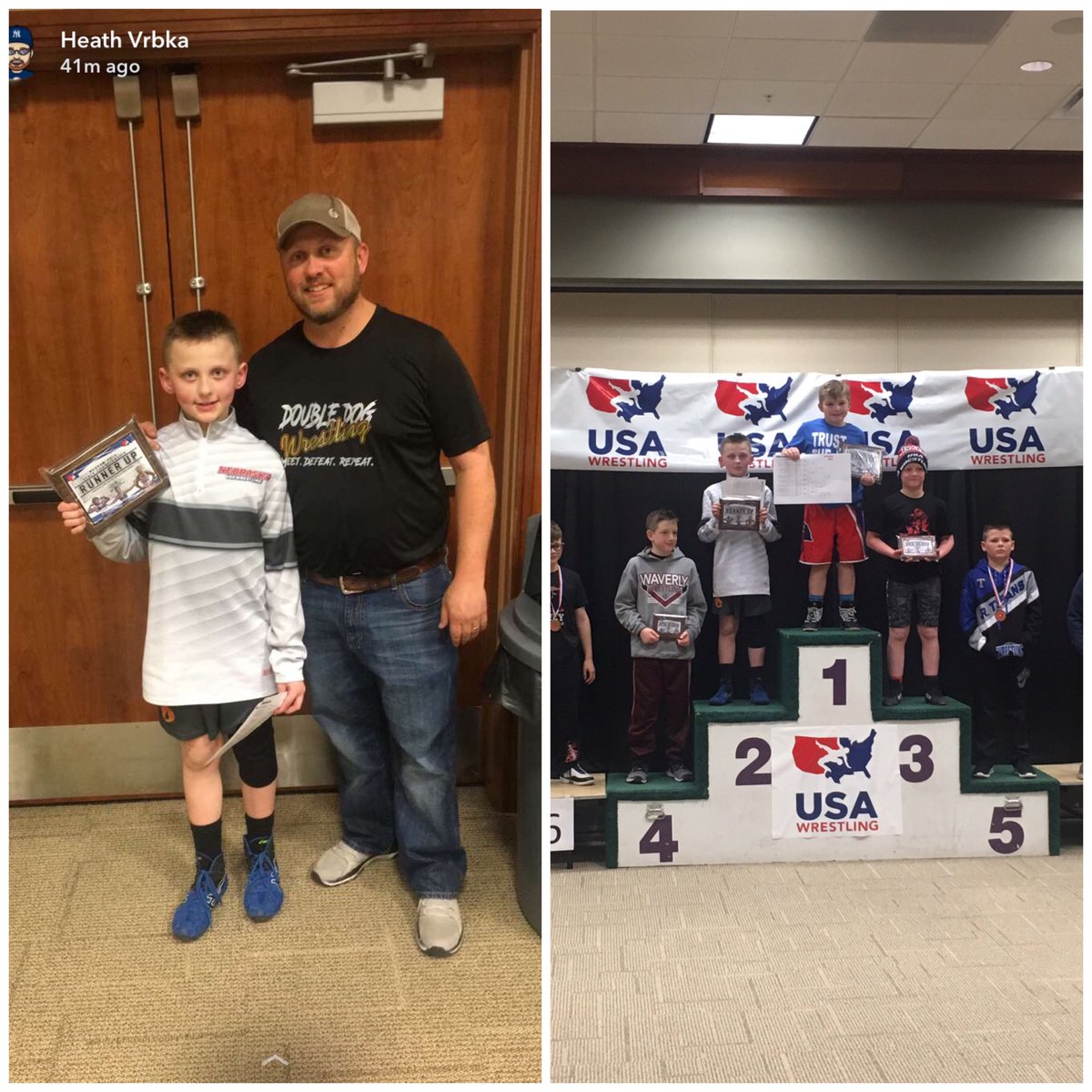 HeathVrbka's tweet photo. Awfully proud of this kid wrestling his tail off all year. Started the year with a 2nd Place at Winter Nationals, & as the year winds down, Jett took 2nd today at state, losing by 1 point. Puts his record at 50-5 on the year. Words can’t express how proud I am. #Keepitupson https://t.co/X4bBrz6egM