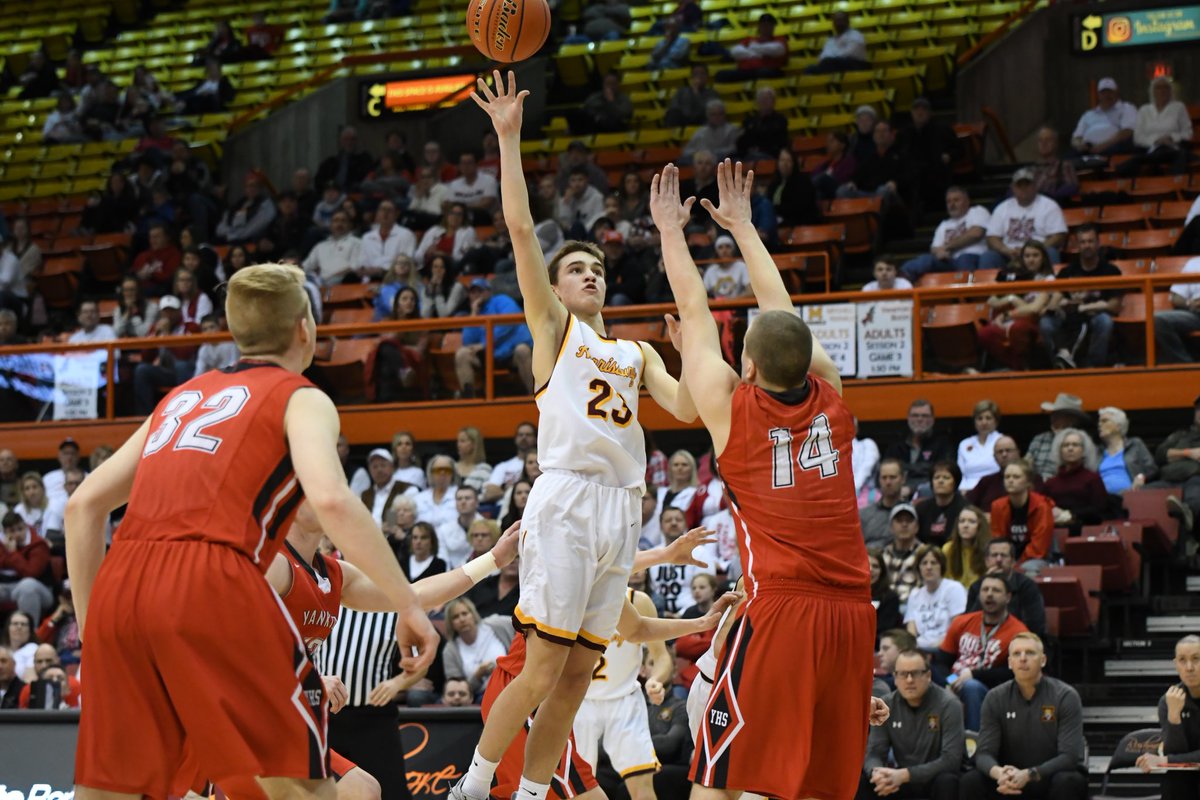 JonKlemme's tweet photo. Congratulations to the Harrisburg Tigers Boys Basketball team on their 3rd Place finish at the 2019 @SDHSAA State Class AA Basketball Tournament!!! Harrisburg 70 - Yankton 64 Overtime win. HHS Leaders: Nick Hoyt 29, Blair Slaughter 14, Conner Geddes 13. #GoTigers https://t.co/zxzYnUBrRa