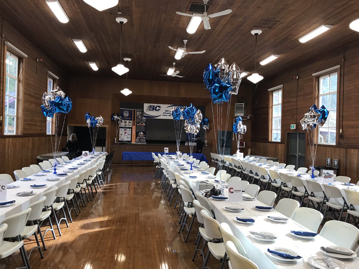 Ready to welcome the top Pee Wee players in the province to the <a href="/BCHockey_Source/">BC Hockey</a> championship banquet. #proudhosts #thanksvolunteers