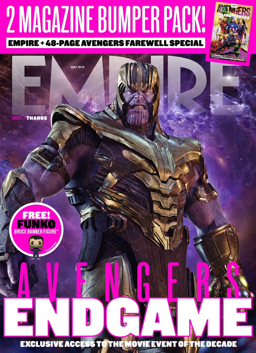 Vingadores: Ultimato  Empire divulga arte com Thanos e três capas  especiais do filme - Cinema com Rapadura