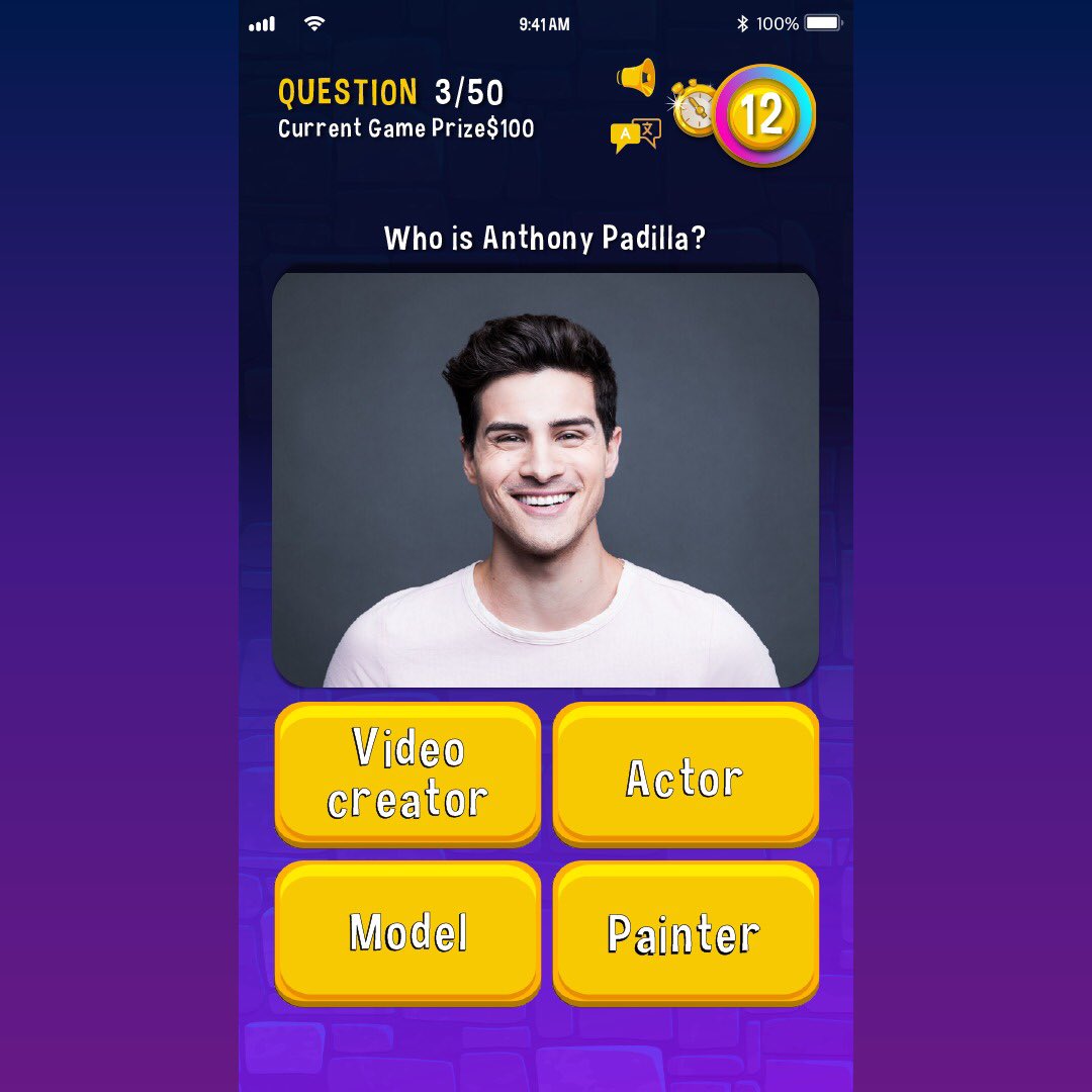 playandwinapp's tweet image. Can You Guess Answer?
#anthonypadilla #youtube #videolife #socialmedialife #wellknown #figures #generalknowledge #trivia #quiz #questions #PlayForFree #WinRealMoney #PlayandWinapp @anthonypadilla