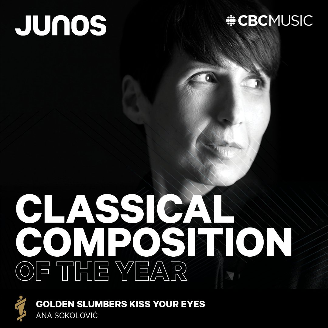 And the winner is…
Classical Composition of the Year
#AnaSokolovic
#JUNOS