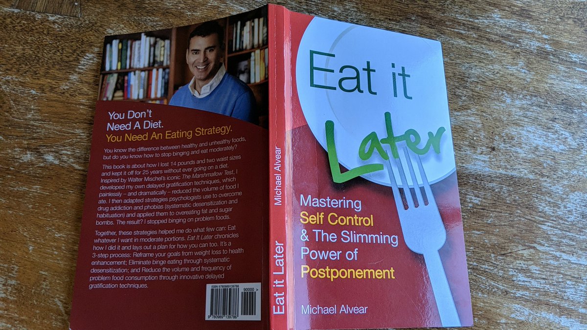 amy_roskelley's tweet photo. Reading this book and loving it! #weightloss #impulsetraining #michaelalvear #eatitlater https://t.co/4ucEsocIvN