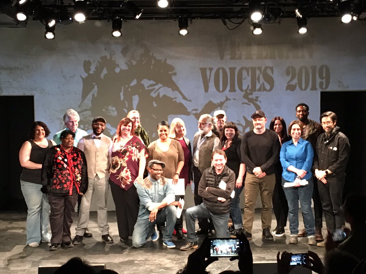 NYMetroVets's tweet photo. It was an incredible afternoon listening to #veterans share the space & tell their stories at @poetictheater’s #VeteransVoices2019 showcase! Congrats to all who preformed! Very moving. #NYC #PoeticLicense #ArtsWeekend https://t.co/vHxDaBuhso