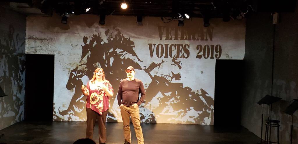 NYMetroVets's tweet photo. It was an incredible afternoon listening to #veterans share the space & tell their stories at @poetictheater’s #VeteransVoices2019 showcase! Congrats to all who preformed! Very moving. #NYC #PoeticLicense #ArtsWeekend https://t.co/vHxDaBuhso