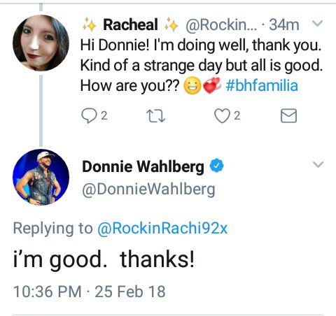 RockinRachi92x's tweet image. Starting out on Twitter in 2010 I wasn't following @DonnieWahlberg - not until 2017! It's been endless love, laughter &amp;amp; mayhem ever since. Can't imagine this site w/o him. He's awesome! #VeryThankful ❤🙏😌 #family #bhlove #decadeofDonnie #Donnie10thTwitterversary