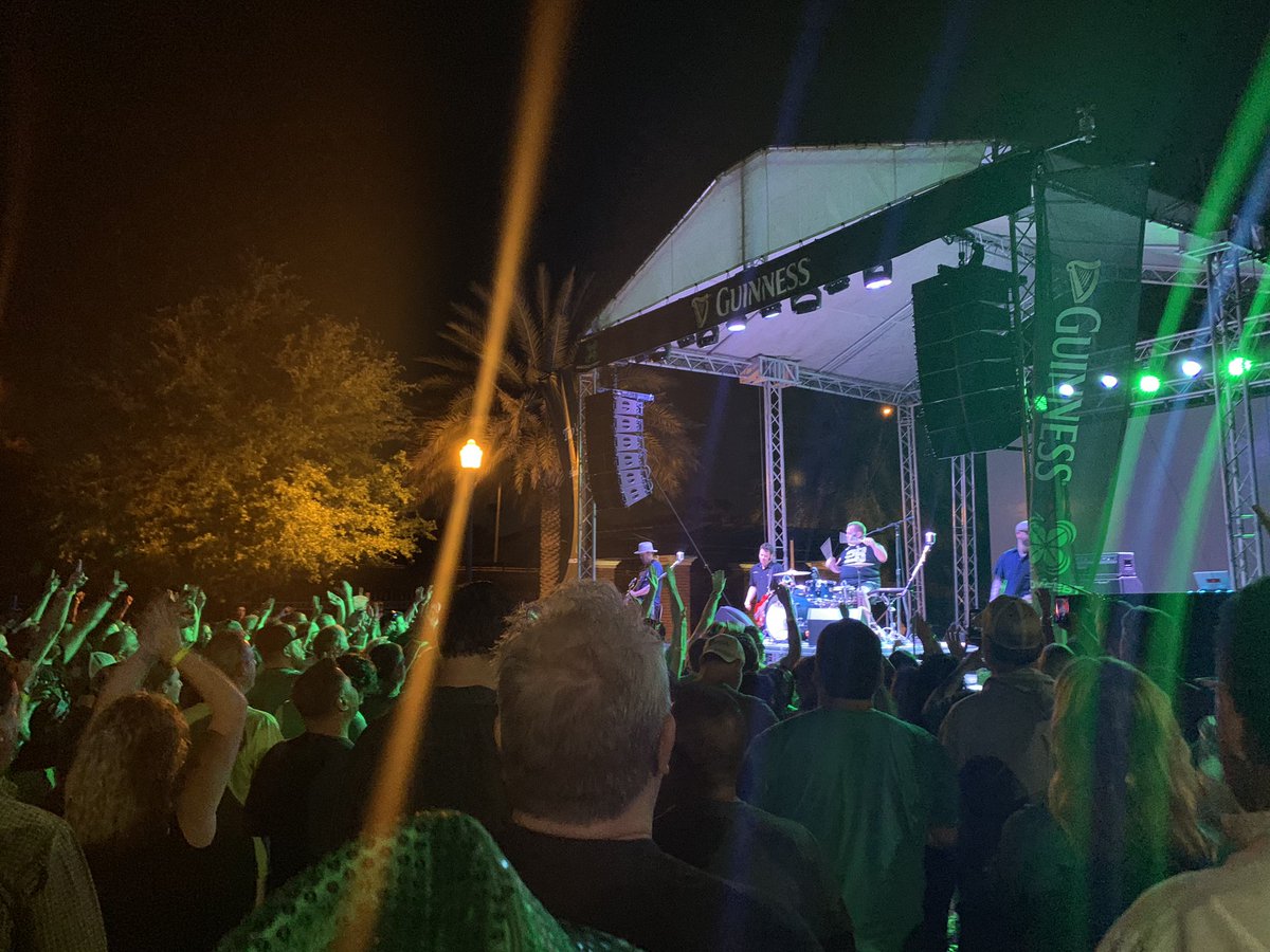 .<a href="/CowboyMouth/">Cowboy Mouth</a> is getting the night going at <a href="/Irish31Tampa/">Irish 31 Tampa</a> #Paddyfest2019  🙌  With AM Tampa Bay’s @AaronJacobson10  &amp; @NatalieOnTheAir 🍀