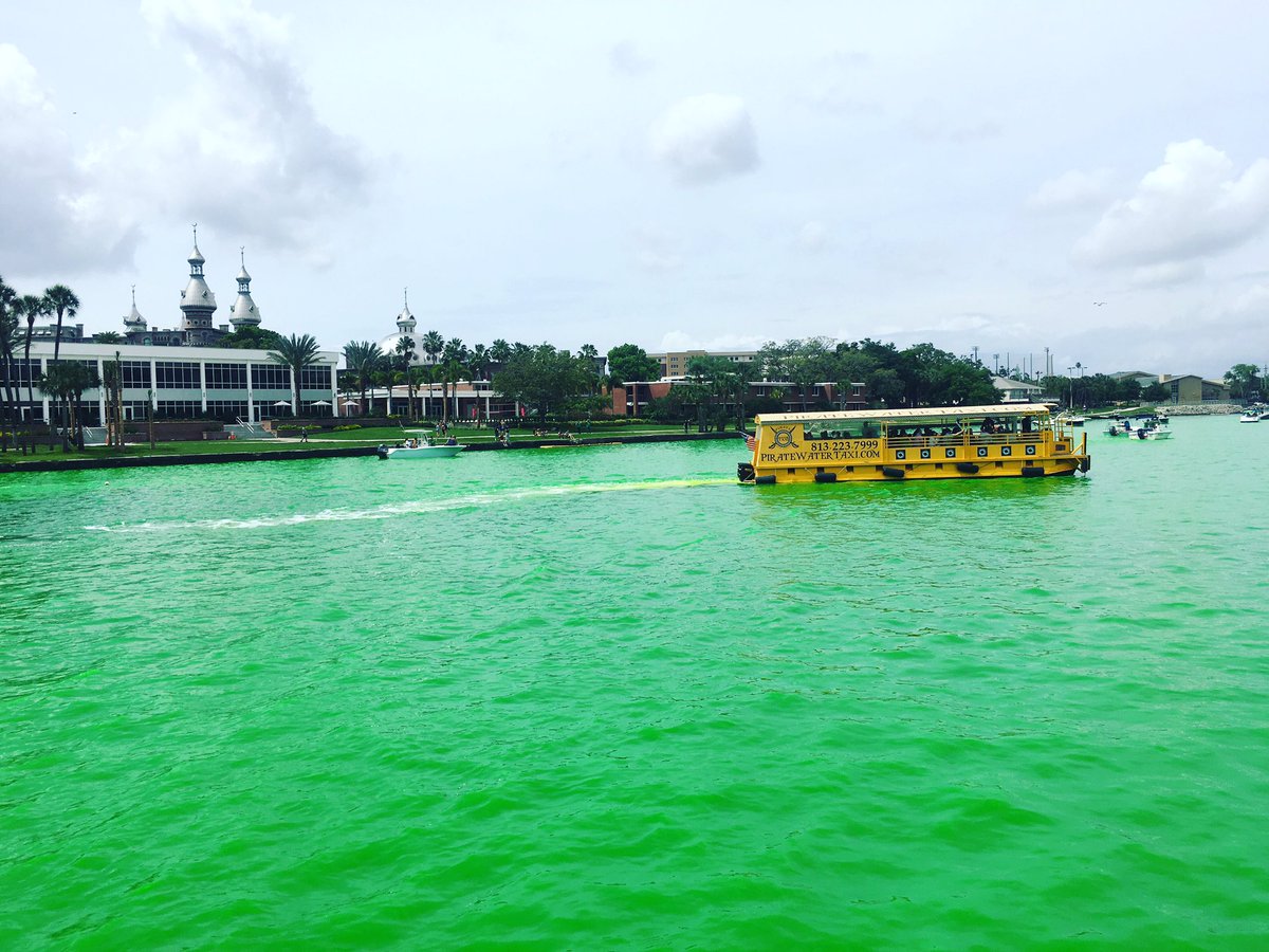 FOX13careforce's tweet photo. Beautiful day for #RiverOGreenFest in #Tampa ! 🍀 #StPatricksWeekend #StPatricksDay2019 #StPatricksDay https://t.co/CeBITUHVSR