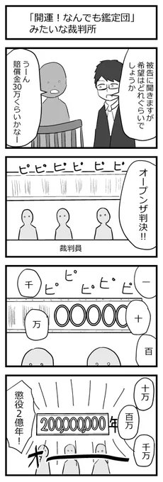 「開運!なんでも鑑定団」みたいな裁判 