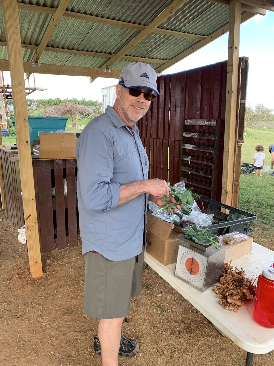 GreenTHawk's tweet photo. It blessed us to serve #desdemihuerto farm with my wife Kristin and co owner Yavonne #wwoof in Puerto Rico. They grow produce and harvest seeds here. Much focus on organic farming post hurricane Maria https://t.co/VME2V5A3SS