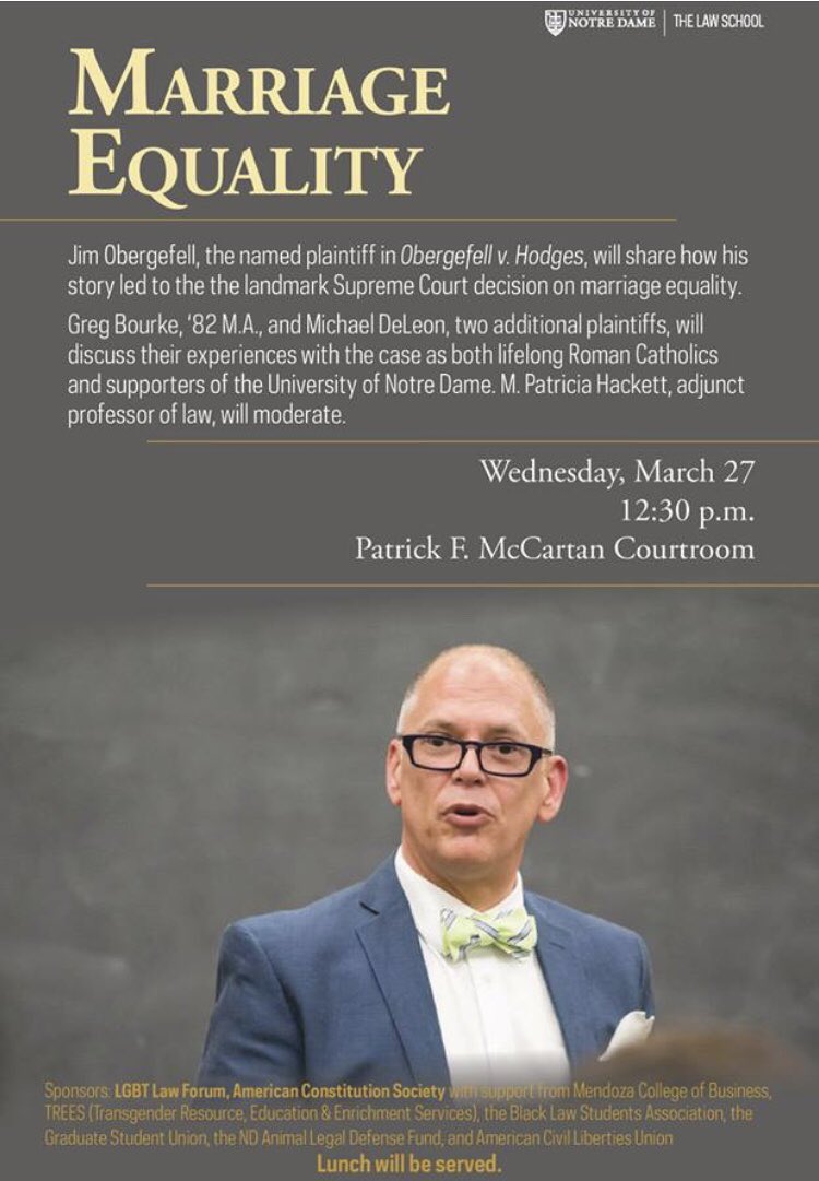 March 27!!
Mark your calendars for this awesome event sponsored by ND’s LGBT Legal Forum and others