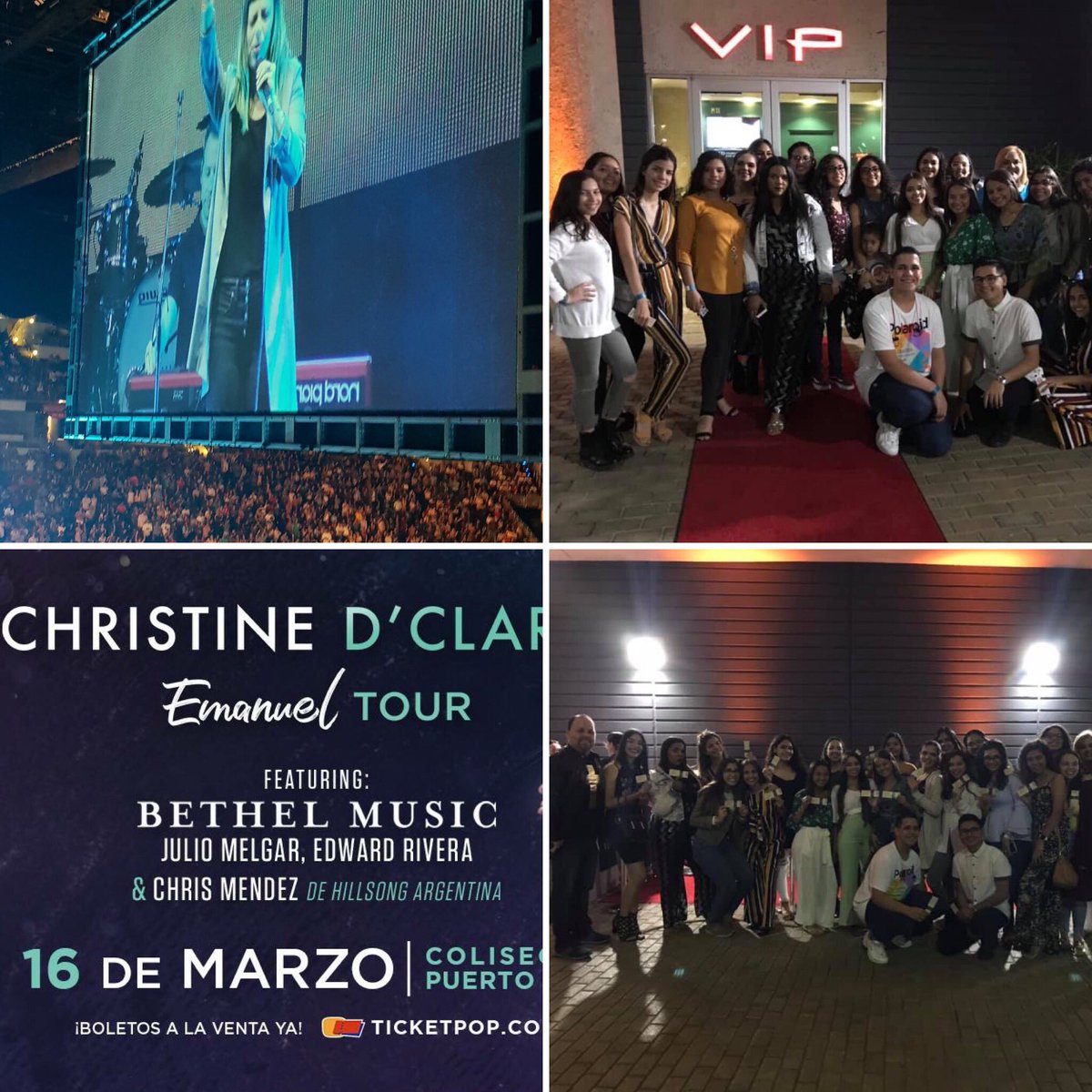 cmcolon51's tweet photo. Concierto Christine Di Clario, lleno de tepe a tepe!! 🎼 🙏Gracias a Beatriz y Ricardo Rossello, por obsequiar a Jóvenes de la Esc. Adela Rolón de Toa Alta, con taquillas para el palco del Gobernador @ricardorossello concierto de Christine D’Clario @ColiseoPR @fortalezapr #TSBF https://t.co/lapX300LtN