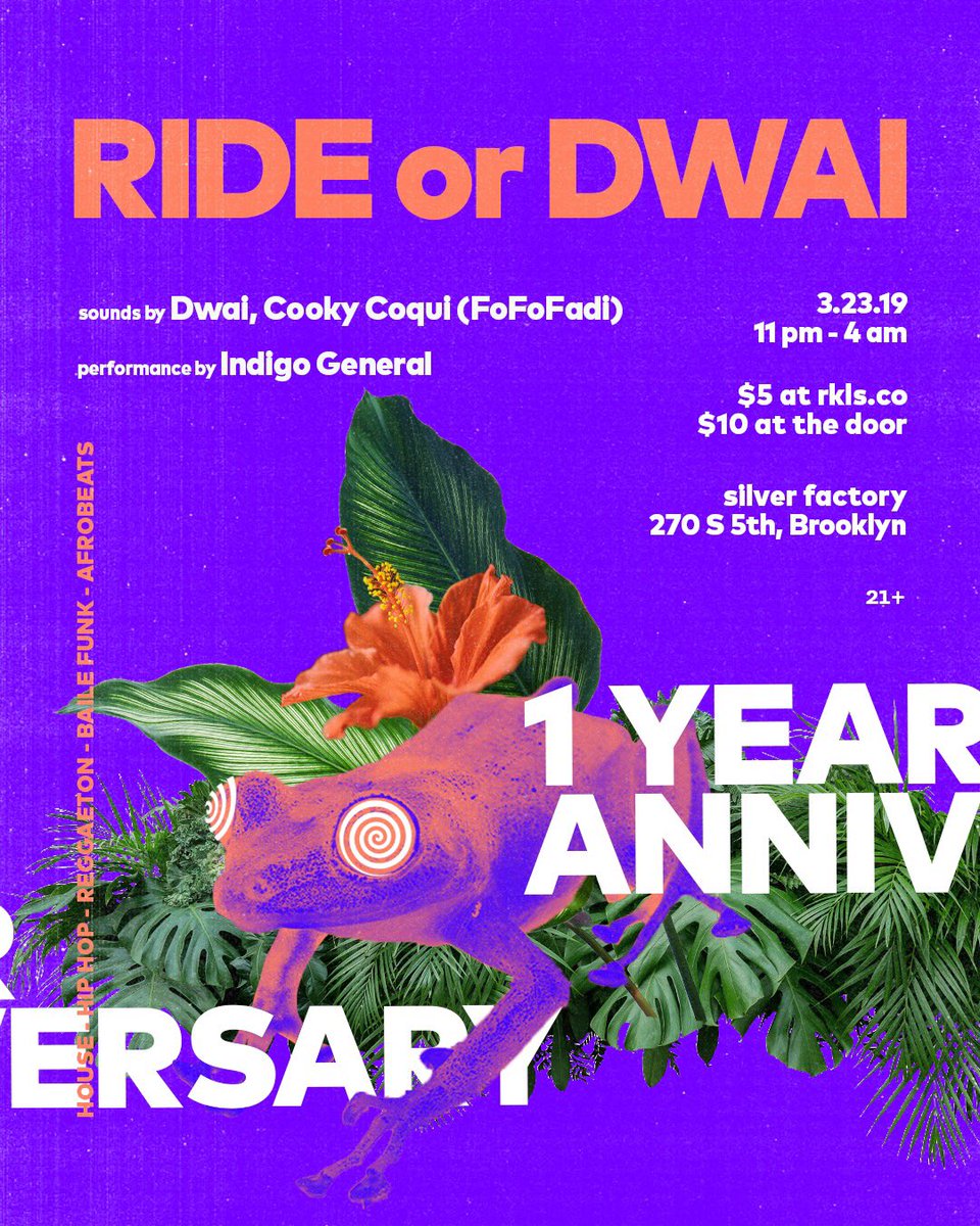 Mi GeNTE!!!! NEXT SATURDAY!!! CaTcH mE sPiNniNG aT SILVER FACTORY iN BK!!!!!! iM gOiNg CRAZY COOKY pArA Mi NUEVA YORK FOFOFAMILIA!!!! 🐸🌀💃🏽🌀🐸💃🏽🌀💃🏽🐸🌀💃🏽 GeT uR $5 TiX aQuÍ: eventbrite.com/e/ride-or-dwai…