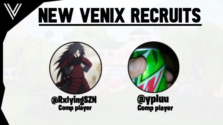 VenixUprise's tweet photo. We would like to welcome our newest recruits to @VenixUprise . Go show some support and some love💖👀 | @ypluu @RxlyingSZN | #venixupriseRC https://t.co/YFdmXPNM20