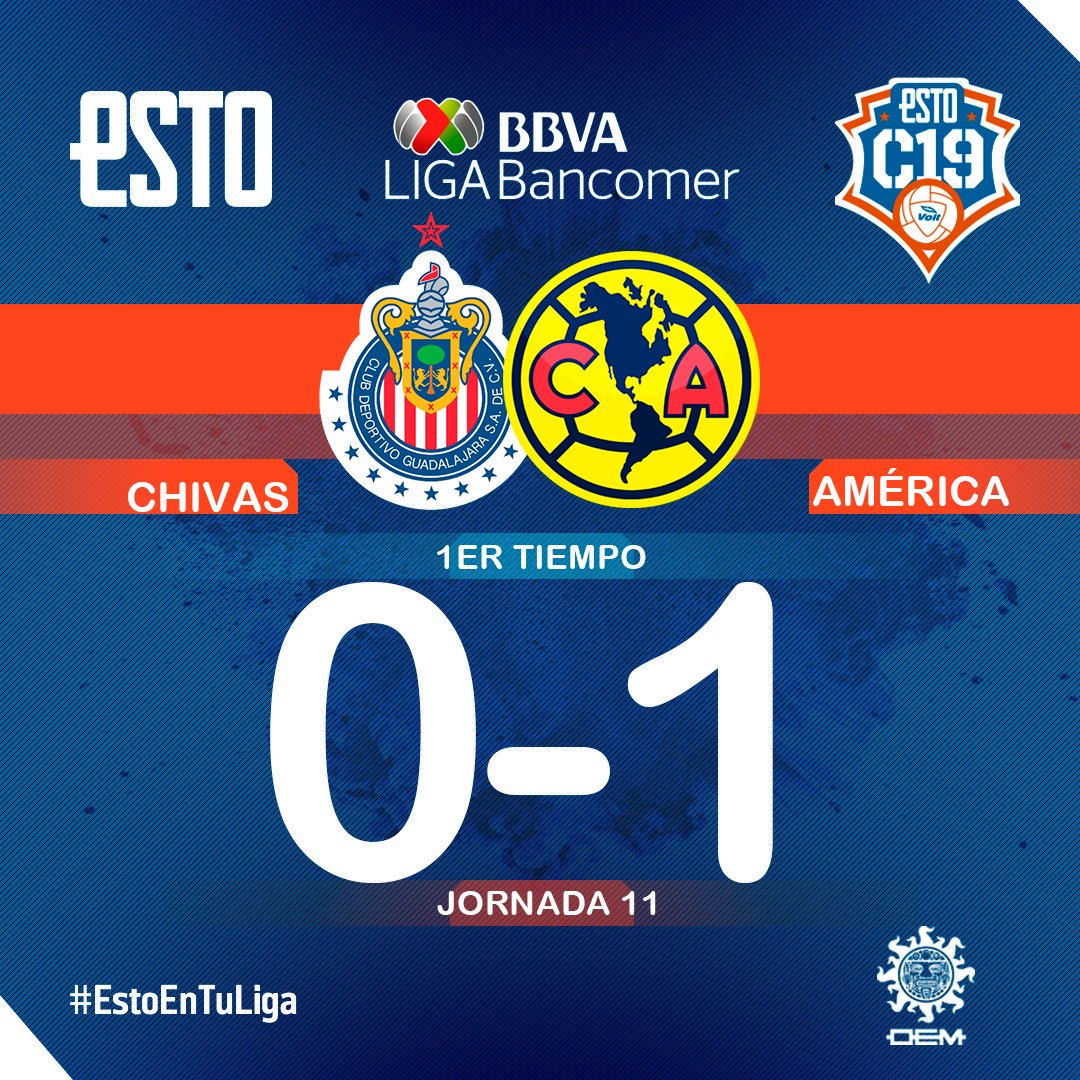 ESTOJALISCO's tweet photo. #LigaMX 🇲🇽  36´⏱️🔴EXPULSIÓN A MOLINA🔴 

Pisó a Guido Rodríguez por la espalda y el central le sacó al roja  

🐐0⃣🆚1⃣🦅  

🔴#ENVIVO ▶️https://t.co/uykfnkvTCW https://t.co/DjouTHsH4q