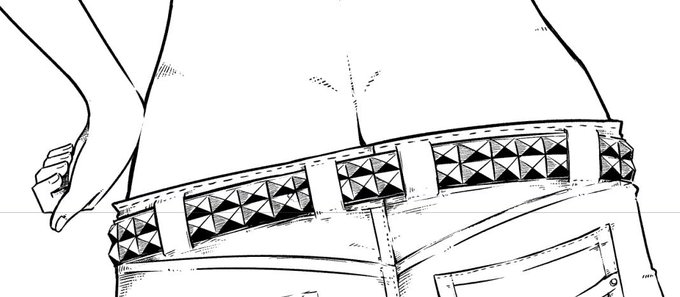 ベルトを描いてる時の既視感の正体はこれだわ。 