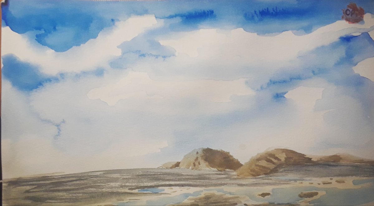 The Uvs Lake Basin on the border of Tuva and Mongolia. Painted this Five Stroke World piece early last year, actually.

#uvslakebasin #mongolia #tuva #artist #water #watercolour #watercolor #watercolorlandscape #watercolorart #landscapeart #landscapepainting ##МонголУлс