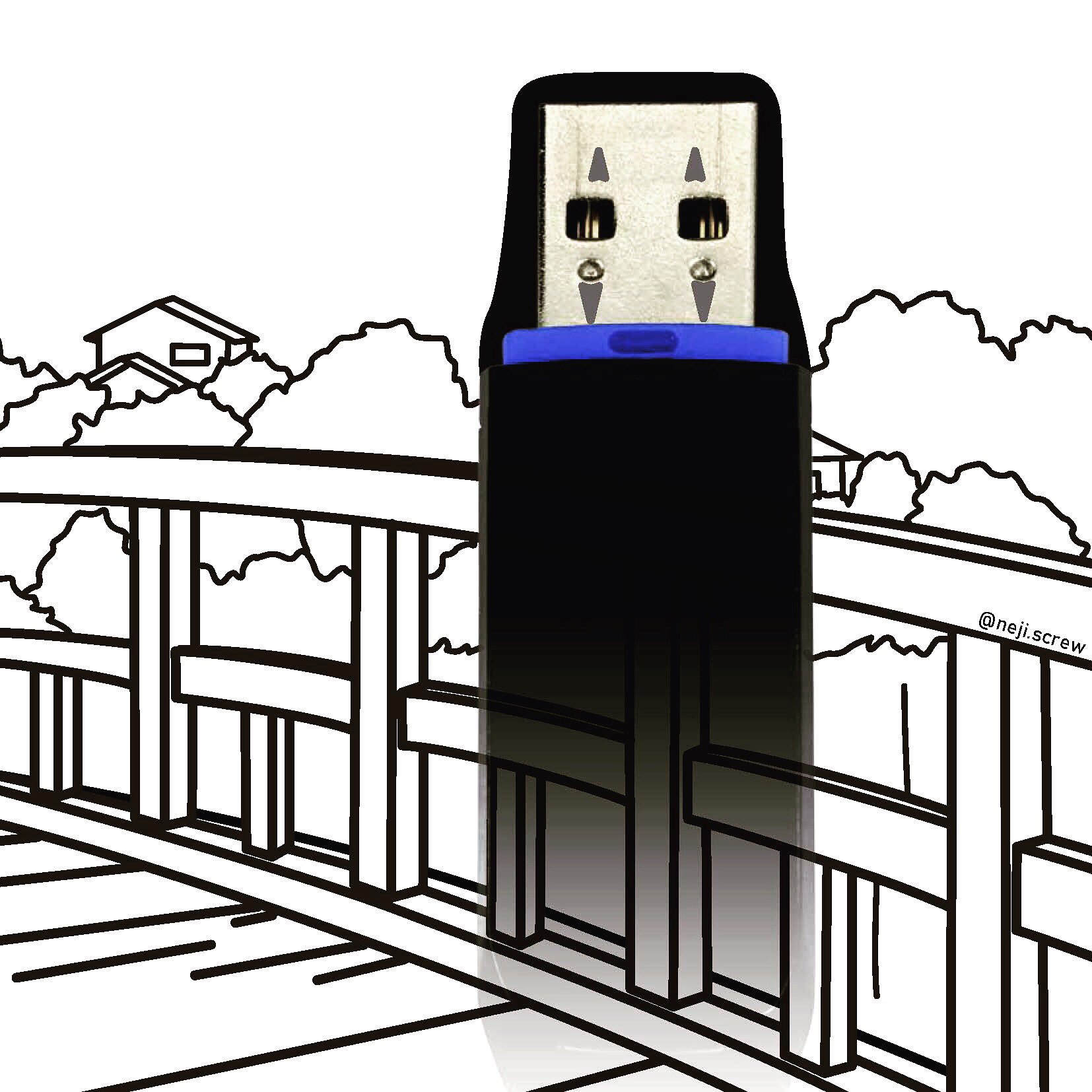 ねじ もうusbメモリはカオナシにしか見えません The Usb Memory Looks Like No Face イラスト 写真 アート Spiritedaway Ghibli Illustrator Photoshop Art T Co Wd5ekntmor Twitter