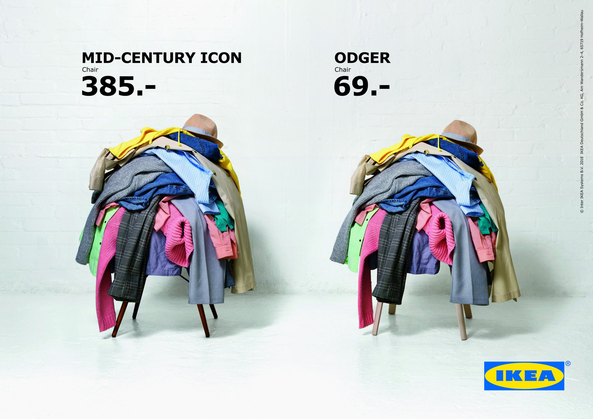 これは潔いｗ Ikeaの椅子の広告が完全に開き直っていると話題にｗ えのげ