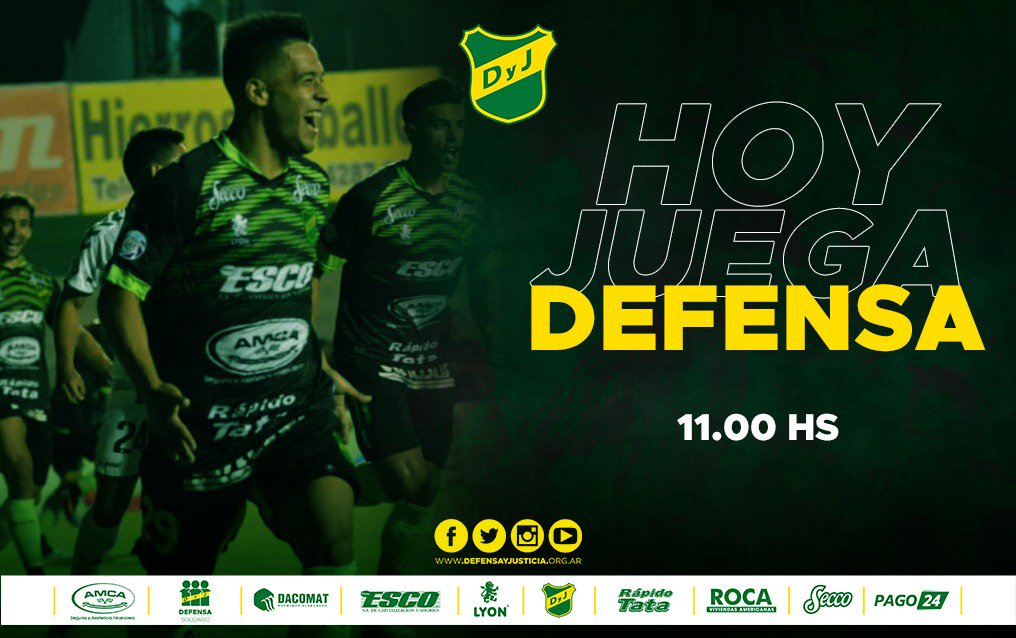 Es el día que esperas, el que ansiaste toda la semana
Y ese día es hoy, si, no se equivoca tu corazón es hoy...
Hoy más que nunca, por la mañana #NoInsistasJuegaDefensa
#HoyJuegaDefensa
💚💛💚🦅