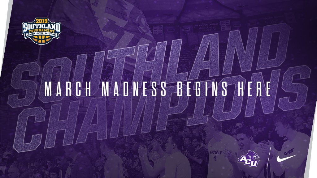 WE DID IT! The ACU Wildcats have defeated New Orleans, 77-60, to win the <a href="/SouthlandSports/">Southland Conference</a> championship and the right to play in the NCAA Tournament. WE’RE GOING DANCING!!!! #GoWildcats