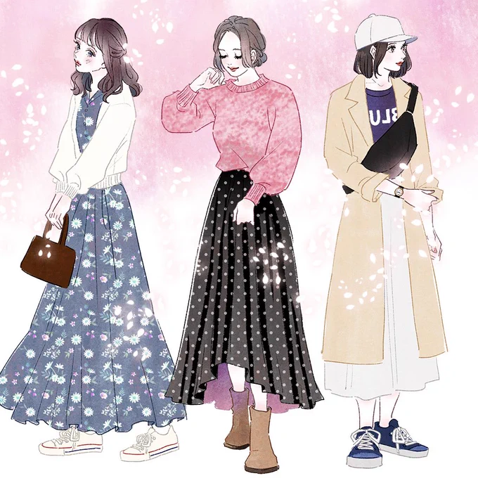 お花見コーデ? 