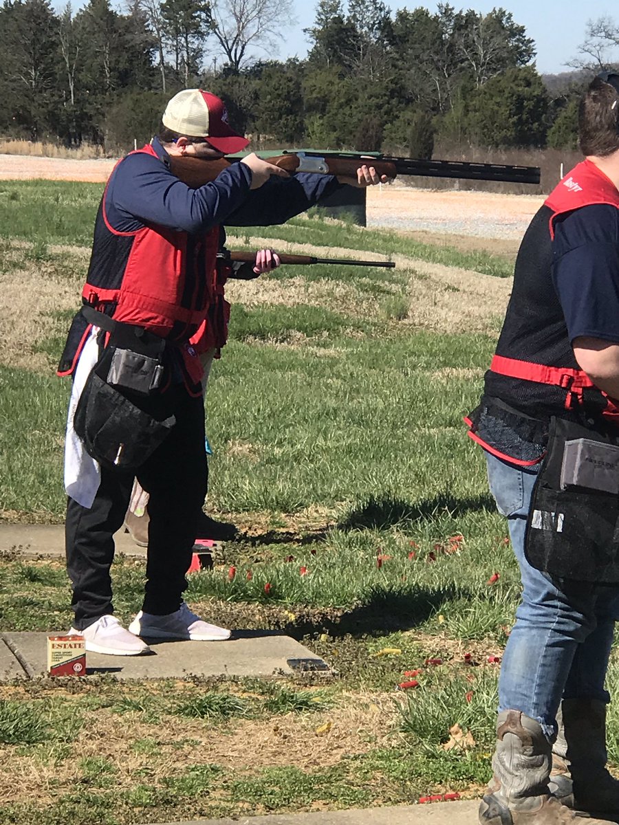 OHSTrapTeam's tweet photo. Great day of Trap shooting at Big Springs. Several personal bests by our younger shooters- even in the wind! https://t.co/UvmEmqHigC