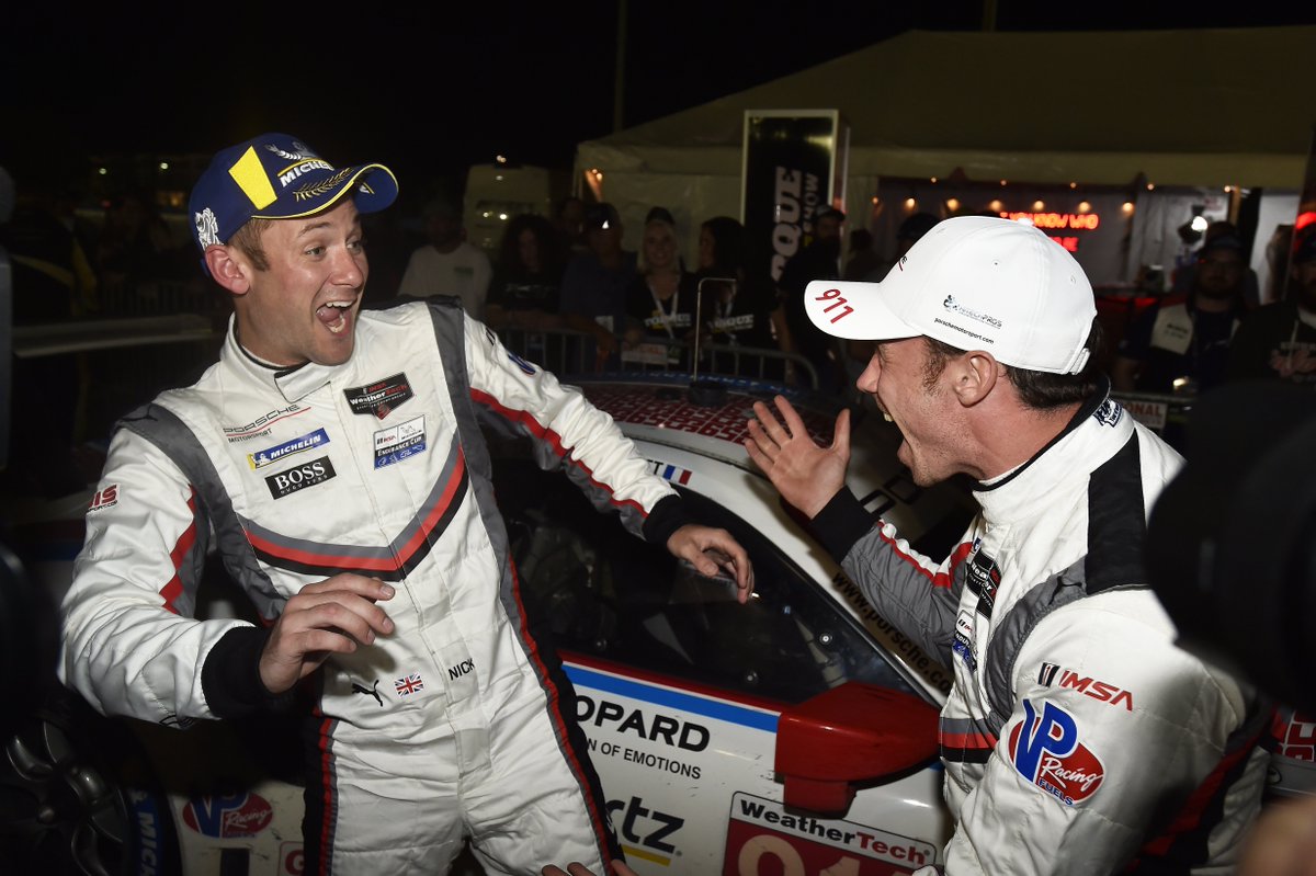 IMSA's tweet photo. Pure emotion.

#Sebring12 | @PorscheRaces https://t.co/XxEMoh9dYN