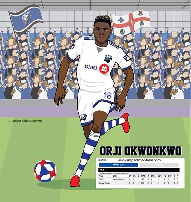 mtlsportsbuzz's tweet photo. #repost @curlyfriesdesign Orji Okwonkwo
#firstgoal
#orjiokwonkwo
#touspourgagner
#IMFC #fanfini #impactmontreal #montrealimpact #mtlimpact #sportillustrations #illustration #stadesaputo #mtl #mtlimpact
@impactmontreal @imfcfanpage @impastomtl @montreal.impact.center @surt… https://t.co/1CWOhGrAHO