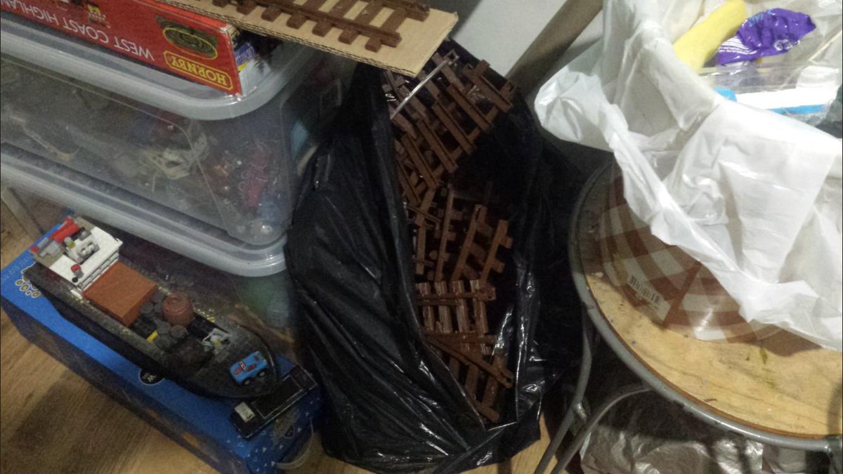 NPootis's tweet photo. Instead of dumping them trucks in the bin bag of the track, they get their display. https://t.co/us5v81sv6H
