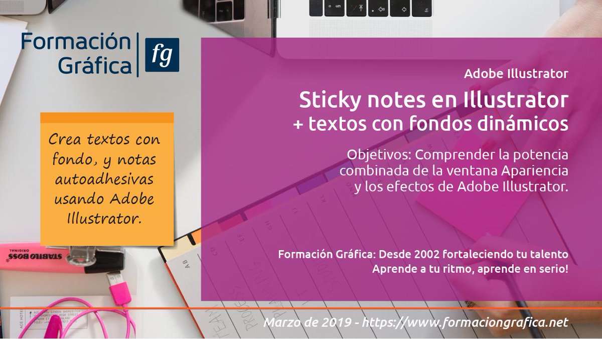 placidolunafg's tweet image. Textos con fondo dinámico y sticky notes en Adobe Illustrator: youtube.com/watch?v=BkNX0f…
Asigna fondos a un texto que se adapte a su contenido utilizando la ventana Apariencia de Adobe Illustrator!
Aprende en serio!
#illustratorAvanzado #tutorialIllustrator #aprendeEnSerio #diseño