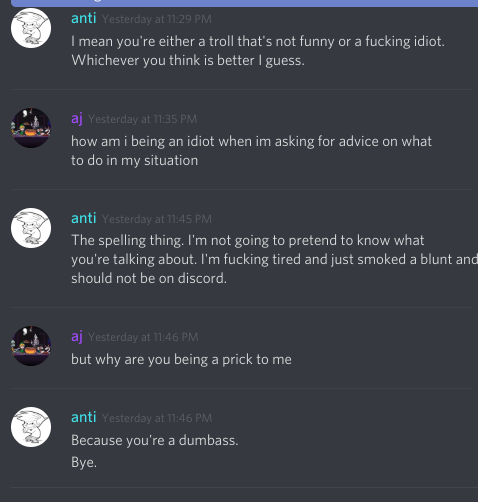 adrbuc20211's tweet photo. @BascllyHomeless please fix your discord police there bullying me https://t.co/yvVXGNAwoP