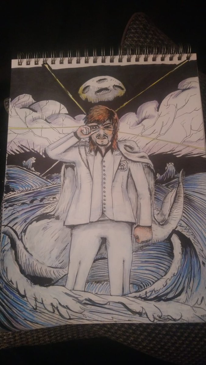 SonjaMissio's tweet photo. My brother did a drawing of @s_d_naito in his wrestling series and it's pretty damn terrific! 

#tranquilo #losingobernables #lidj #njpw #njpw1979 https://t.co/qV05ROqqHW