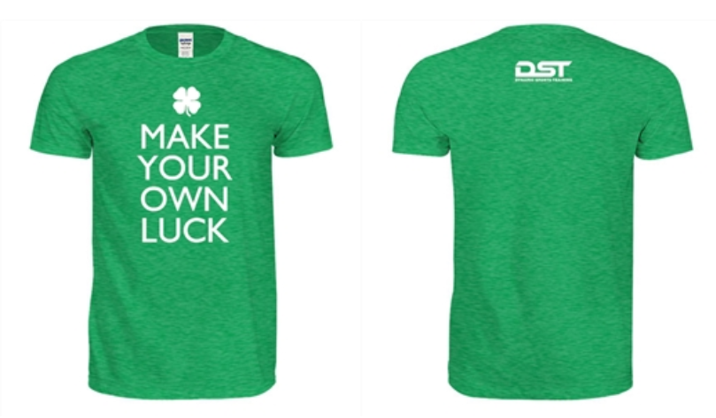 DST_Houston's tweet image. Registration for Summer Training is LIVE! Use Promo Code 'LUCKYDAY' to receive 17% off your Summer Training! PLUS, the first 100 athletes to sign up get this limited edition Make Your Own Luck Tee. 

Register Here: buff.ly/2FgQHYu
