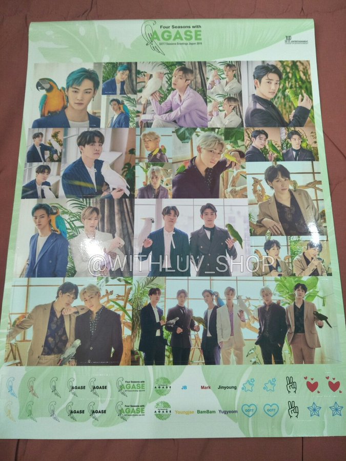 withluv_shop's tweet photo. (PLZ RT) พร้อมส่ง #GOT7 Season Greeting Japan 2019 
💳 ราคารวมส่งลงทะเบียน
🔸การ์ดเดี่ยว ใบละ 150
🔸การ์ดรูปคู่ ใบละ 250 
🔸โปสเตอร์ 130
🔸Sticker 100
👉สั่งซื้อทาง DM 
@BNiorlandth @GOT7Fiction #ตลาดนัดอากาเซ #ตลาดนัดอากาเซ่ #ตลาดนัดgot7 https://t.co/ArP4KS2S3d